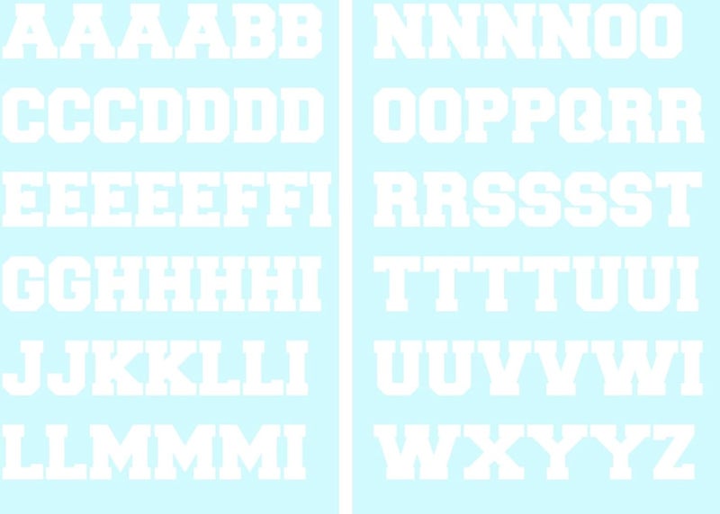 Chalkallaboutit Sports Helmet Letters Only 1" by ® Baseball, Hockey, Football and Lacrosse - Image 2